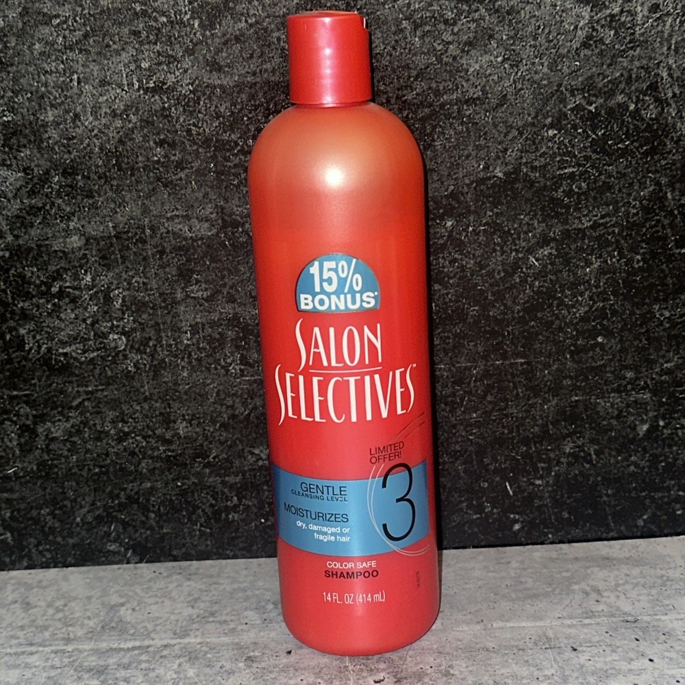 Salon Selectives Gentle Cleansing Moisturizing Color Safe Shampoo 14 oz Level 3